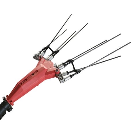 Vareador de aceitunas eléctrico 400W telescópico 3,3m. - POWERGROUND SHAKER 500PSHKERLUS con centralita de 12 a 34V