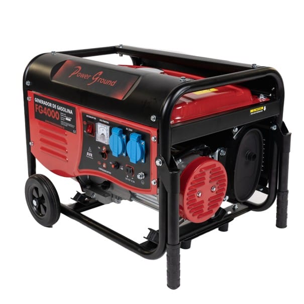 Generador de gasolina Powerground FG 4000 - 2800W 3000W sin ruedas barras extarnas algo dobladas por transporte Doblado Exdemo