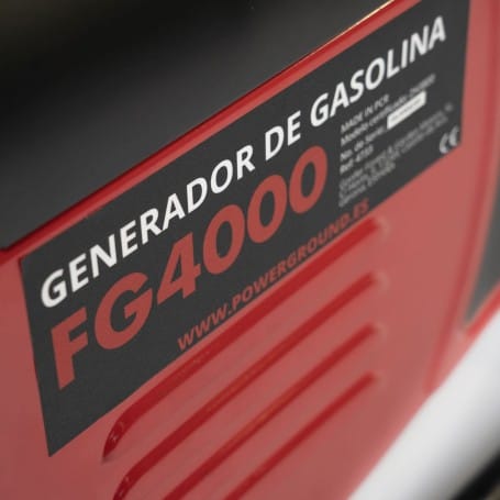 Generador de gasolina Powerground FG 4000 - 2800W 3000W sin ruedas barras extarnas algo dobladas por transporte Doblado Exdemo