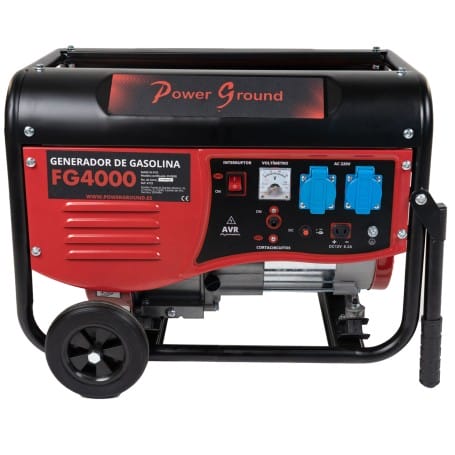 Generador de gasolina Powerground FG 4000 - 2800W 3000W sin ruedas barras extarnas algo dobladas por transporte Doblado Exdemo