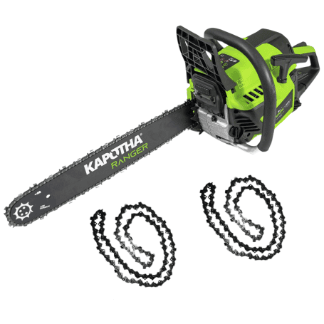 Motosierra Gasolina 58cc 3cv 50cm + 2 cadenas extras- Kapotha Ranger