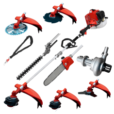 Desbrozadora 8 en 1 62cc 4cv PowerGround Blademaster Multifunción Profesional con Bomba de impulsar agua