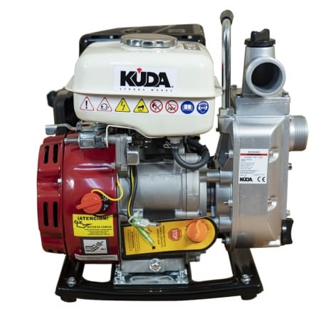 Motobomba Gasolina 4T OHV 38mm 10.000L/h 1,9cv - Kuda + Aceite 4 Tiempo 1L - Pack Profesional Agricultura y Riego