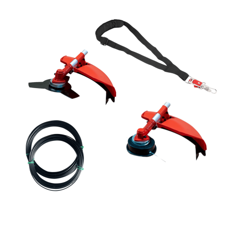Desbrozadora Gasolina 2 en 1 62cc 4cv - Powerground BLADEMASTER SERIES 20 metros de Hilo de Nylon de REGALO