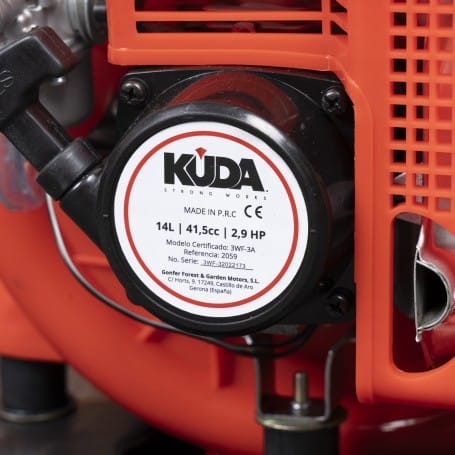 Sulfatadora de Gasolina KUDA Mist Duster 42cc 14L Polvo y Líquido + Aceite Profesional 2T 1L – Atomizador Multifunción