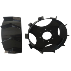 Ruedas metálicas de 500x190mm que le permitiran tener una tracción extra con su motocultor kapotha o powerground de 13-15cv
