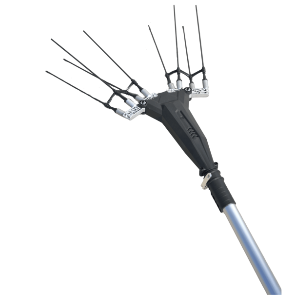 Vareador de aceitunas eléctrico 500W telescópico 3,3m. - KAPOTHA VIBRATOR 6000 PLUS con centralita de 12-34v
