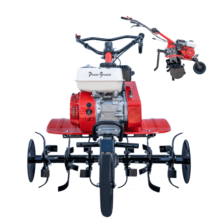 Motoazada gasolina OHV 208cc 7-7,5CV 90cm + Kit agrícola - Powerground 700 SC90III