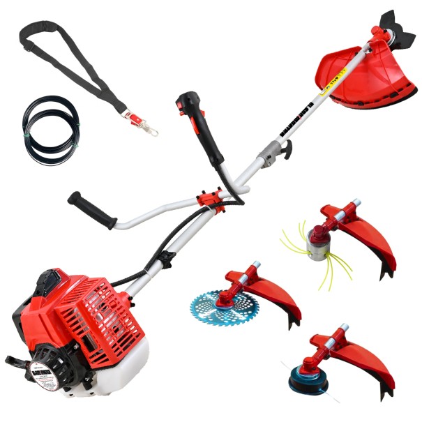 Desbrozadora Gasolina 4 en 1 62cc 4cv - PowerGround BLADEMASTER incluye 20 metros de Hilo de Nylon de REGALO