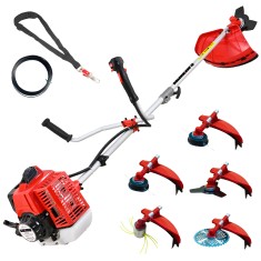 Desbrozadora Gasolina 6 en 1 62cc 4cv - PowerGround BLADEMASTER incluye 20 metros de Hilo de Nylon  de REGALO