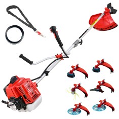 Desbrozadora Gasolina 7 en 1 62cc 4cv - PowerGround BLADEMASTER incluye 20 metros de Hilo de Nylon de REGALO