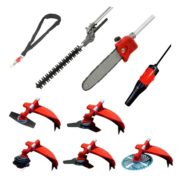 Desbrozadora 8 en 1 62cc 4cv PowerGround Blademaster Multifunción Profesional con Soplador
