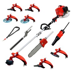Desbrozadora 10 en 1 62cc 4cv PowerGround Blademaster Multifunción Prof. con Soplador