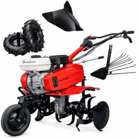 Motoazada Gasolina OHV 208cc 7-7,5cv 90cm + Kit Agrícola + Sacapatatas - Powerground 700 SC90III