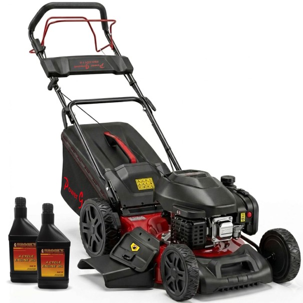 Cortacésped Gasolina Autopropulsado 3 en 1 196cc 51cm - PowerGround Master Cut Black Edition