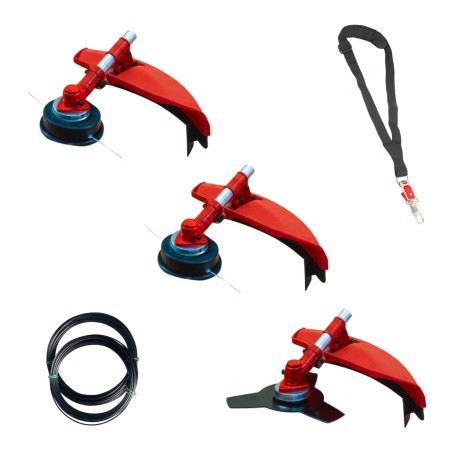 Desbrozadora Gasolina 3 en 1 62cc 4cv - PowerGround BLADEMASTER incluye 20 metros de Hilo de Nylon de REGALO
