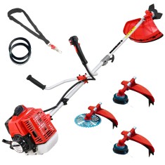 Desbrozadora Gasolina 4 en 1 62cc 4cv - PowerGround BLADEMASTER incluye 20 metros de Hilo de Nylon de REGALO