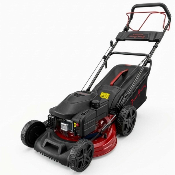 Cortacésped Gasolina Autopropulsado 3 en 1 196cc 51cm - PowerGround Master Cut Black Edition