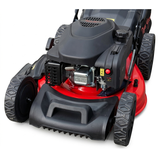 Cortacésped Gasolina Autopropulsado 3 en 1 196cc 51cm - PowerGround Master Cut Black Edition