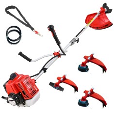 Desbrozadora Gasolina 4 en 1 62cc 4cv - PowerGround BLADEMASTER incluye 20 metros de Hilo de Nylon de REGALO