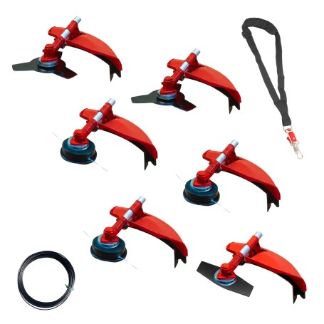 Desbrozadora Gasolina 6 en 1 62cc 4cv - PowerGround BLADEMASTER incluye 20 metros de Hilo de Nylon  de REGALO