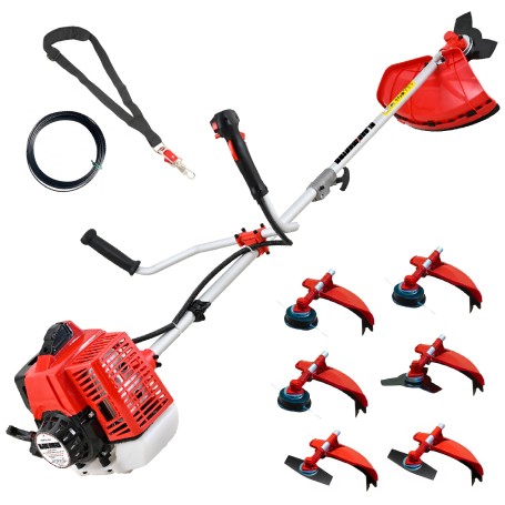 Desbrozadora Gasolina 7 en 1 62cc 4cv - PowerGround BLADEMASTER incluye 20 metros de Hilo de Nylon de REGALO
