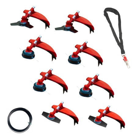 Desbrozadora Gasolina 8 en 1 62cc 4cv - PowerGround BLADEMASTER  incluye 20 metros de Hilo de Nylon de REGALO