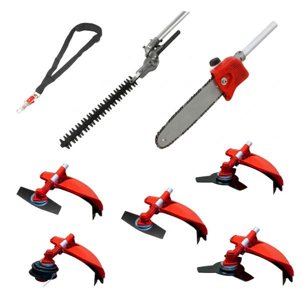 Desbrozadora 7 en 1 62cc 4cv PowerGround BladeMaster Multifunción Profesional
