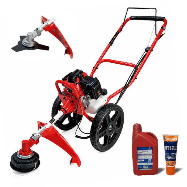 Desbrozadora de ruedas PowerGround de gasolina 62cc 4cv