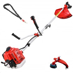 Desbrozadora Gasolina 2 en 1 62cc 4cv - Powerground BLADEMASTER SERIES 20 metros de Hilo de Nylon de REGALO