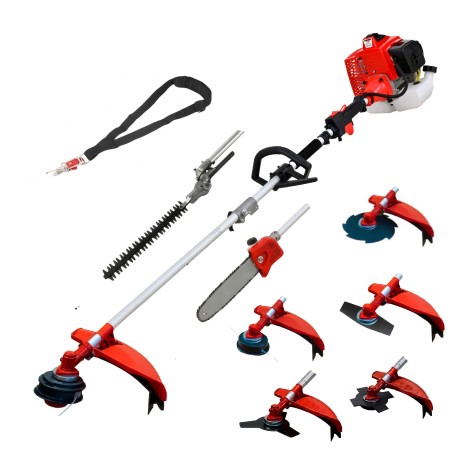 Desbrozadora 7 en 1 62cc 4cv PowerGround BladeMaster Multifunción Profesional