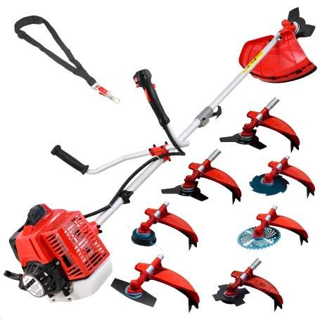 Desbrozadora Gasolina 7 en 1 62cc 4cv - PowerGround BLADEMASTER incluye 20 metros de Hilo de Nylon de REGALO