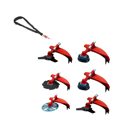 Desbrozadora Gasolina 6 en 1 62cc 4cv - PowerGround BLADEMASTER incluye 20 metros de Hilo de Nylon  de REGALO