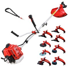 Desbrozadora Gasolina 8 en 1 62cc 4cv - PowerGround BLADEMASTER  incluye 20 metros de Hilo de Nylon de REGALO