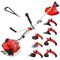 Desbrozadora Gasolina 7 en 1 62cc 4cv - PowerGround BLADEMASTER incluye 20 metros de Hilo de Nylon de REGALO