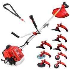 Desbrozadora Gasolina 8 en 1 62cc 4cv - PowerGround BLADEMASTER  incluye 20 metros de Hilo de Nylon de REGALO