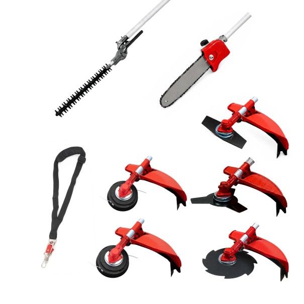 Desbrozadora 7 en 1 62cc 4cv PowerGround BladeMaster Multifunción Profesional