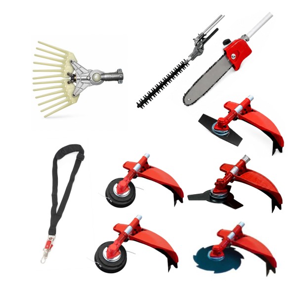 Desbrozadora 8 en 1 62cc 4cv PowerGround Blademaster Multifunción Profesional con Vareador