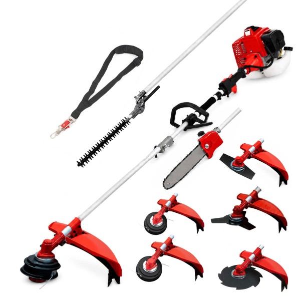 Desbrozadora 7 en 1 62cc 4cv PowerGround BladeMaster Multifunción Profesional