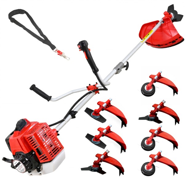 Desbrozadora Gasolina 7 en 1 62cc 4cv - PowerGround BLADEMASTER incluye 20 metros de Hilo de Nylon de REGALO